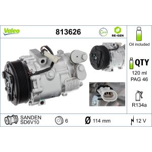Compressor, ar condicionado VALEO 813626
