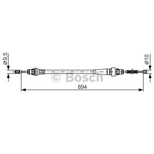 Seilzug, Feststellbremse BOSCH 1 987 482 365 Links