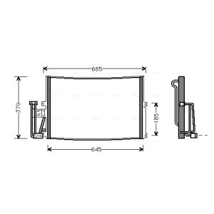 Condenseur (climatisation) AVA COOLING OLA5241 AVA