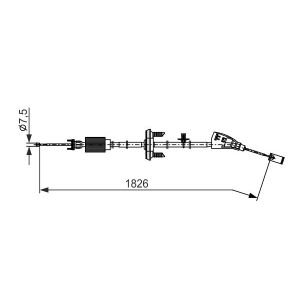 Cable de freno de mano BOSCH 1 987 482 795