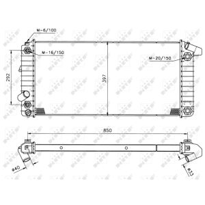 Radiator, motorkoeling EASY FIT NRF 50208