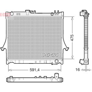 Radiador de motor DENSO DRM99016