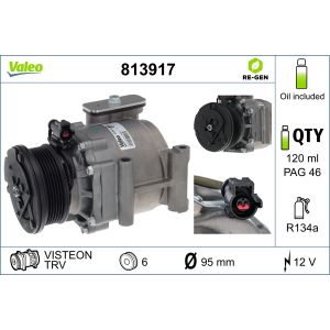 Compressor, ar condicionado VALEO 813917