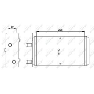 Wärmetauscher, Innenraumheizung NRF 53214