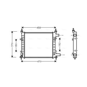 Arrefecedor do motor AVA COOLING FD2257