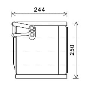 Évaporateur, climatisation AVA COOLING KAV199 AVA