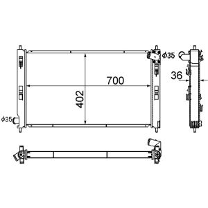 Arrefecedor do motor MAHLE CR 1882 000S
