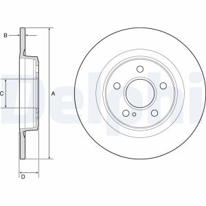 Disque de frein DELPHI BG4790C
