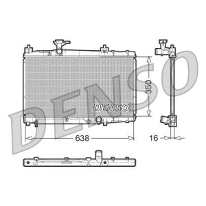 Radiador de motor DENSO DRM50007