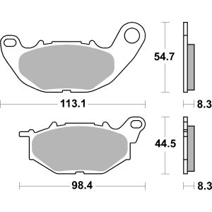 Bremsbelagsatz BREMBO 07YA52SA