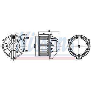 Innenraumgebläse NISSENS 87429