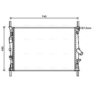 Arrefecedor do motor AVA COOLING FDA2589