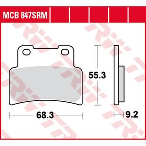 Bremsbelagsatz TRW MCB847SRM