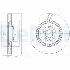 Bremsscheibe DELPHI BG9070C