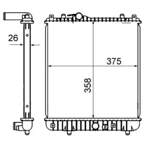 Arrefecedor do motor MAHLE CR 836 000S