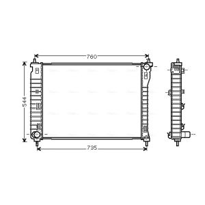 Arrefecedor do motor AVA COOLING CT2034