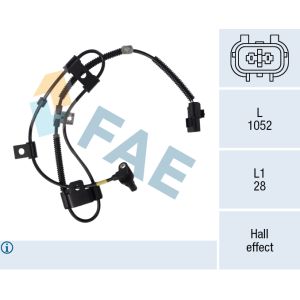 Sensor de velocidad, ABS FAE 78695