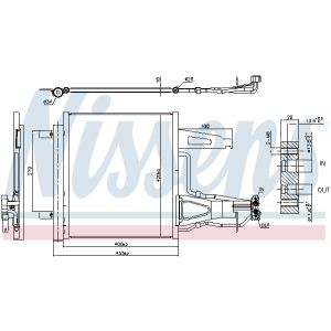 Condensatore, impianto di climatizzazione NISSENS 941136