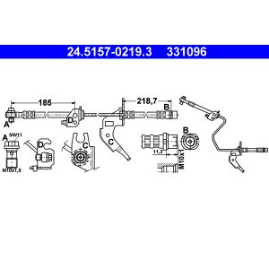 Flexible de frein ATE 24.5157-0219.3