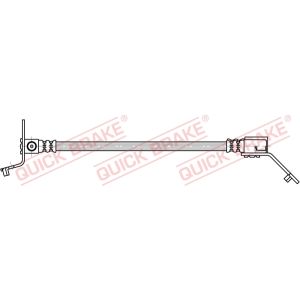 Tubo do travão flexível traseiro, esquerdo QUICK BRAKE QB25.007