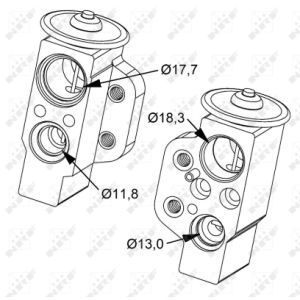 Expansieventiel, airconditioning NRF 38476