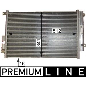 A/C-kondensor MAHLE AC 809 000P