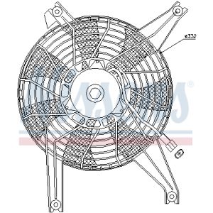 Ventilator, motorkoeling NISSENS 85383