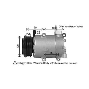 Compresor, aire acondicionado AVA COOLING FDAK674