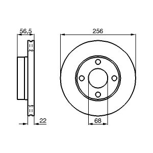 Bremsscheibe BOSCH 0 986 478 550