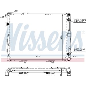 Kühler, Motorkühlung NISSENS 62679A