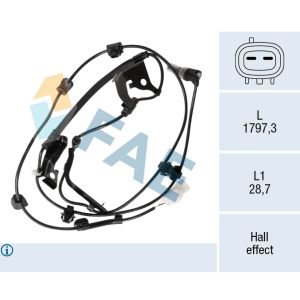 Sensor, rotações da roda FAE 78752