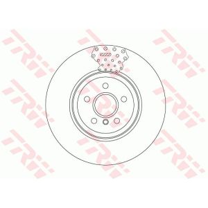 Bremsscheibe TRW DF6605S vorne, belüftet, hochkarbonisiert, 1 Stück