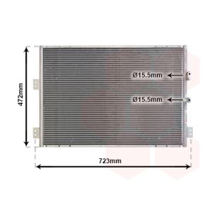 Condenseur (climatisation) VAN WEZEL 53005277