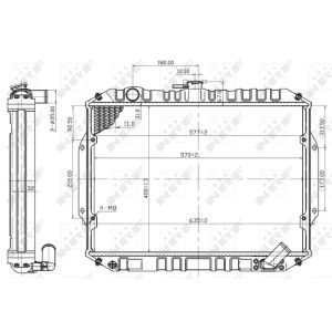 Radiateur, refroidissement du moteur NRF 503486