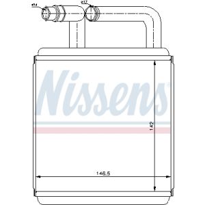 Permutador de calor, aquecimento interior NISSENS 77618