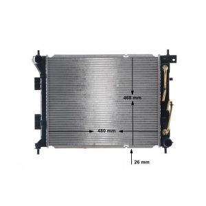 Arrefecedor do motor MAHLE CR 2104 000S