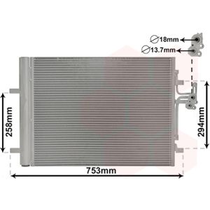Condenseur (climatisation) VAN WEZEL 59005161