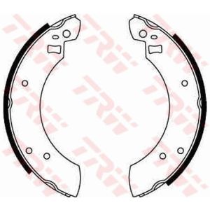 Conjunto, sapatas de travão TRW GS6125