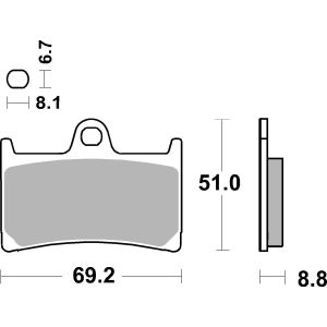 Pastilha de travão BREMBO 07077