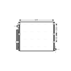 Condensador, ar condicionado AVA COOLING TO5380D