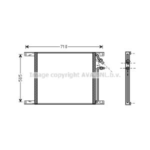 Condenseur (climatisation) AVA COOLING DF5069