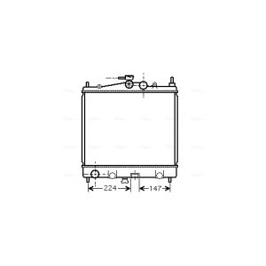 Arrefecedor do motor AVA COOLING DN2210