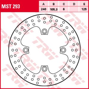 Bremsscheibe TRW MST293, 1 Stück