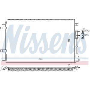 Condensatore, impianto di climatizzazione NISSENS NIS 940728