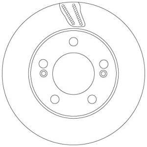 Bremsscheibe TRW DF6876