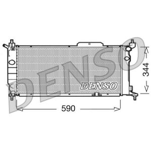 Radiador de motor DENSO DRM20013