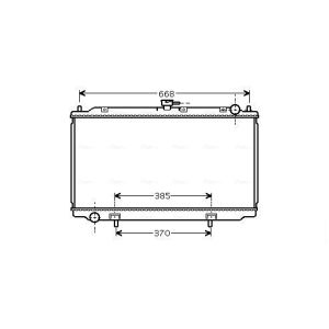 Arrefecedor do motor AVA COOLING DNA2216