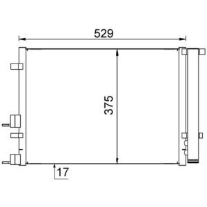 Kondensator, Klimaanlage MAHLE AC 706 000S