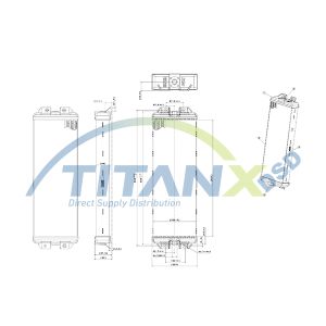 Oljekylare, motor TITANX OX609001