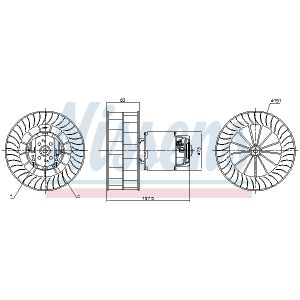 Ventilador de habitáculo NISSENS 87253